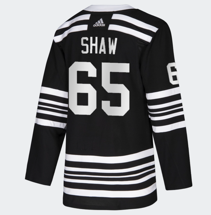 Men's Chicago Blackhawks Andrew Shaw adidas Black Alternate 2019/20 Authentic Player Jersey
